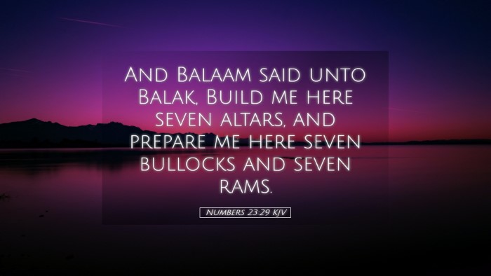 Picture 05 - Numbers 23:29 KJV Desktop Wallpaper - And Balaam said unto Balak, Build me here seven - Desktop Bible Verse Wallpaper