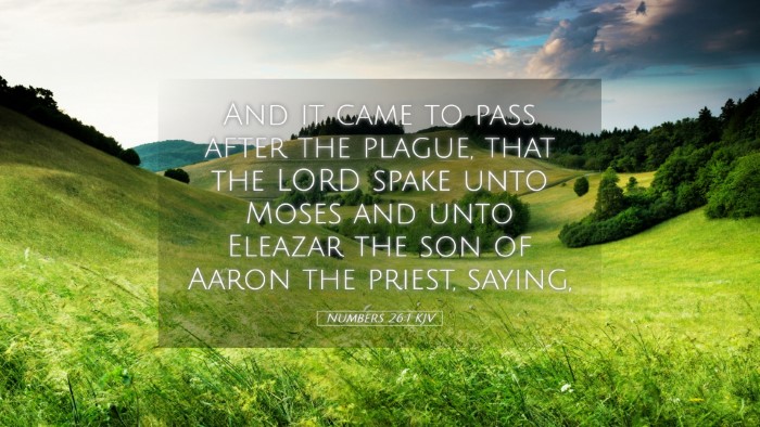Picture 05 - Numbers 26:1 KJV Desktop Wallpaper - And it came to pass after the plague, that the - Desktop Bible Verse Wallpaper