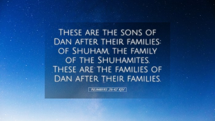 Picture 05 - Numbers 26:42 KJV Desktop Wallpaper - These are the sons of Dan after their families: - Desktop Bible Verse Wallpaper