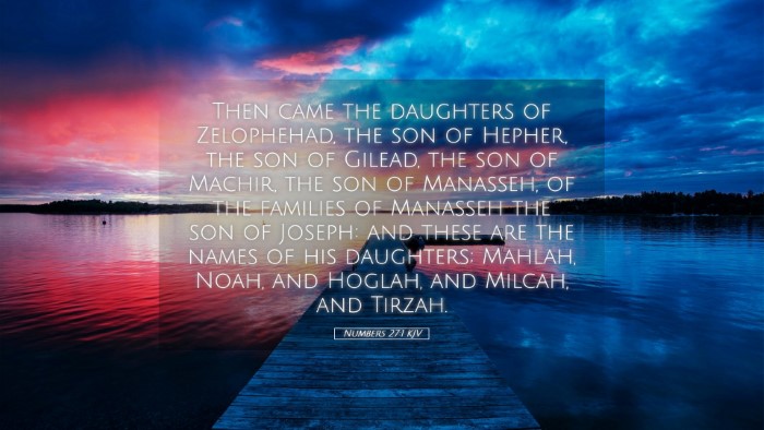 Picture 05 - Numbers 27:1 KJV Desktop Wallpaper - Then came the daughters of Zelophehad, the son of - Desktop Bible Verse Wallpaper