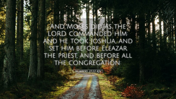 Picture 05 - Numbers 27:22 KJV Desktop Wallpaper - And Moses did as the LORD commanded him: and he - Desktop Bible Verse Wallpaper