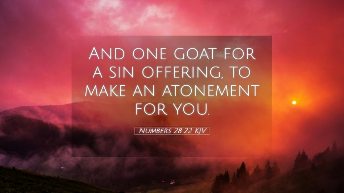 Picture 05 - Numbers 28:22 KJV Desktop Wallpaper - And one goat for a sin offering, to make an - Desktop Bible Verse Wallpaper