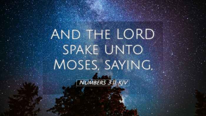 Picture 05 - Numbers 3:11 KJV Desktop Wallpaper - And the LORD spake unto Moses, - Desktop Bible Verse Wallpaper