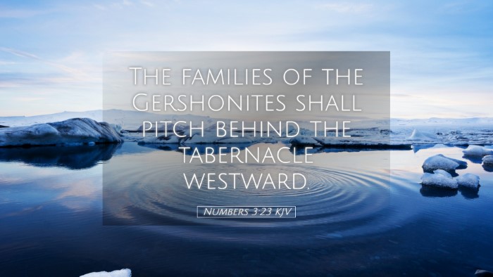 Picture 05 - Numbers 3:23 KJV Desktop Wallpaper - The families of the Gershonites shall pitch - Desktop Bible Verse Wallpaper