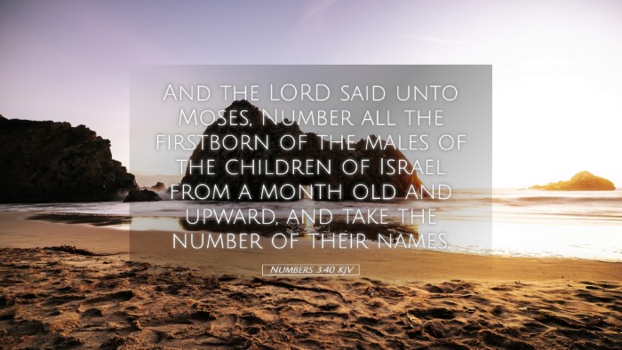 Picture 05 - Numbers 3:40 KJV Desktop Wallpaper - And the LORD said unto Moses, Number all the - Desktop Bible Verse Wallpaper