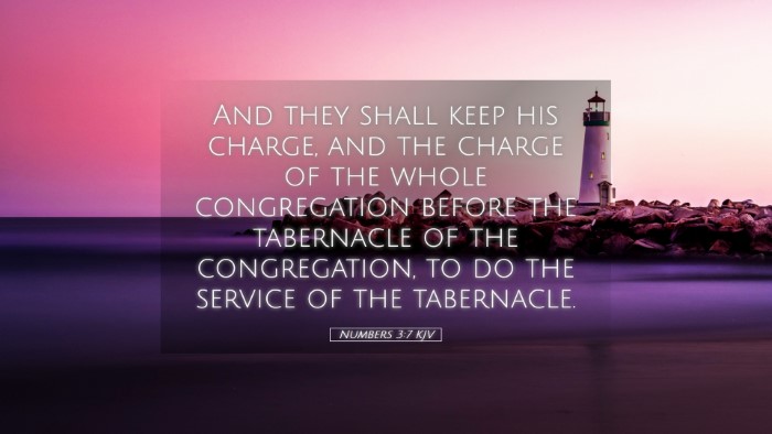 Picture 05 - Numbers 3:7 KJV Desktop Wallpaper - And they shall keep his charge, and the charge of - Desktop Bible Verse Wallpaper