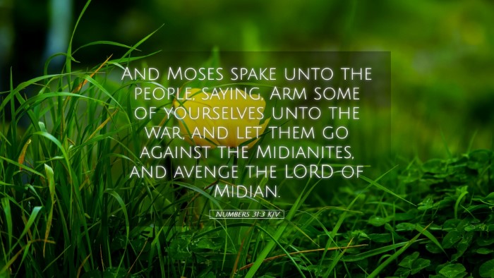 Picture 05 - Numbers 31:3 KJV Desktop Wallpaper - And Moses spake unto the people, saying, Arm some - Desktop Bible Verse Wallpaper