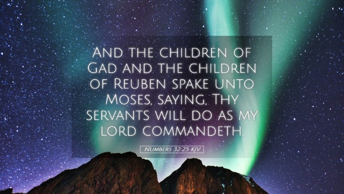 Picture 05 - Numbers 32:25 KJV Desktop Wallpaper - And the children of Gad and the children of - Desktop Bible Verse Wallpaper