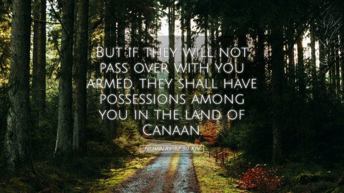 Picture 05 - Numbers 32:30 KJV Desktop Wallpaper - But if they will not pass over with you armed, - Desktop Bible Verse Wallpaper