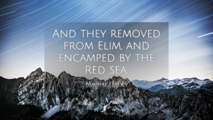 Picture 05 - Numbers 33:10 KJV Desktop Wallpaper - And they removed from Elim, and encamped by the - Desktop Bible Verse Wallpaper