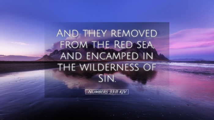 Picture 05 - Numbers 33:11 KJV Desktop Wallpaper - And they removed from the Red sea, and encamped - Desktop Bible Verse Wallpaper