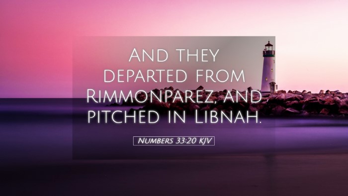 Picture 05 - Numbers 33:20 KJV Desktop Wallpaper - And they departed from Rimmonparez, and pitched - Desktop Bible Verse Wallpaper