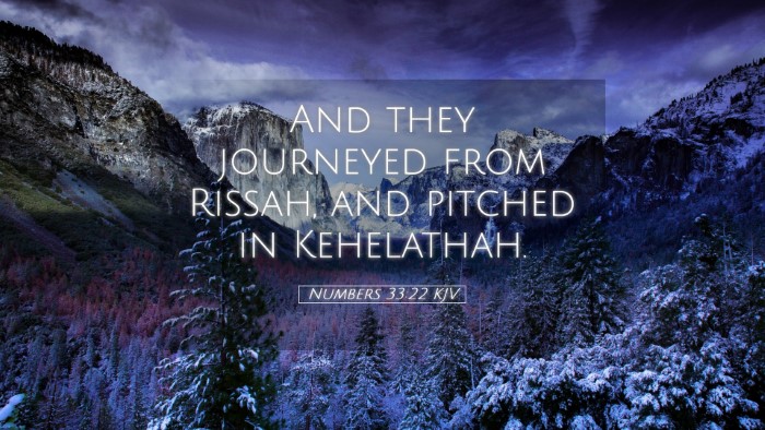 Picture 05 - Numbers 33:22 KJV Desktop Wallpaper - And they journeyed from Rissah, and pitched in - Desktop Bible Verse Wallpaper