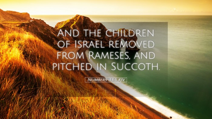 Picture 05 - Numbers 33:5 KJV Desktop Wallpaper - And the children of Israel removed from Rameses, - Desktop Bible Verse Wallpaper