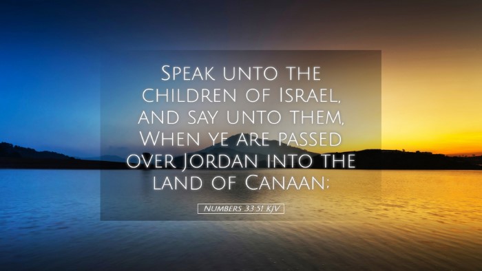 Picture 05 - Numbers 33:51 KJV Desktop Wallpaper - Speak unto the children of Israel, and say unto - Desktop Bible Verse Wallpaper