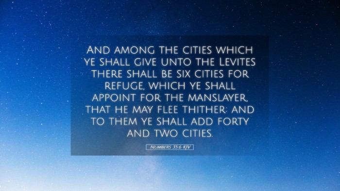 Picture 05 - Numbers 35:6 KJV Desktop Wallpaper - And among the cities which ye shall give unto the - Desktop Bible Verse Wallpaper