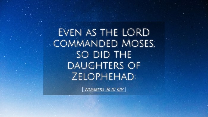 Picture 05 - Numbers 36:10 KJV Desktop Wallpaper - Even as the LORD commanded Moses, so did the - Desktop Bible Verse Wallpaper