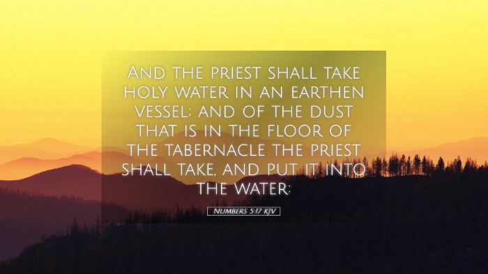 Picture 05 - Numbers 5:17 KJV Desktop Wallpaper - And the priest shall take holy water in an - Desktop Bible Verse Wallpaper