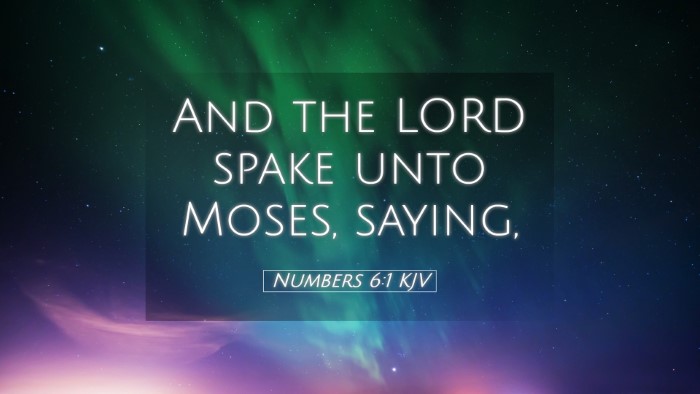 Picture 05 - Numbers 6:1 KJV Desktop Wallpaper - And the LORD spake unto Moses, - Desktop Bible Verse Wallpaper