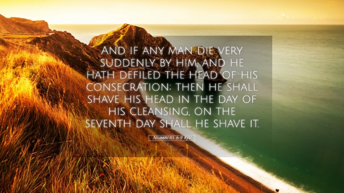 Picture 05 - Numbers 6:9 KJV Desktop Wallpaper - And if any man die very suddenly by him, and he - Desktop Bible Verse Wallpaper