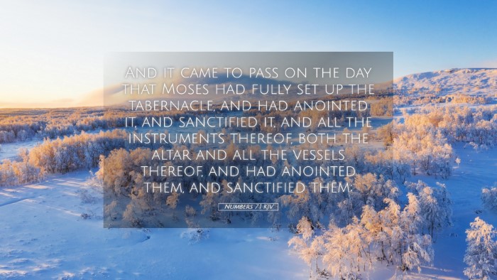 Picture 05 - Numbers 7:1 KJV Desktop Wallpaper - And it came to pass on the day that Moses had - Desktop Bible Verse Wallpaper