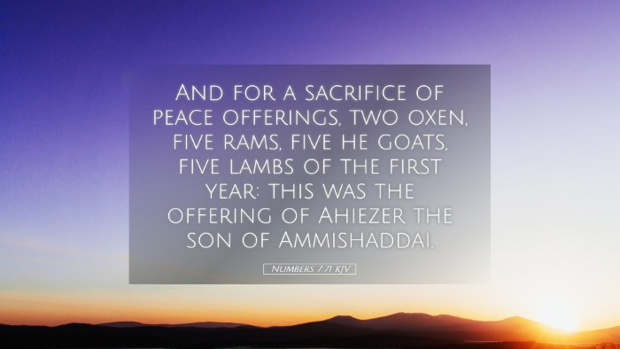 Picture 05 - Numbers 7:71 KJV Desktop Wallpaper - And for a sacrifice of peace offerings, two oxen, - Desktop Bible Verse Wallpaper