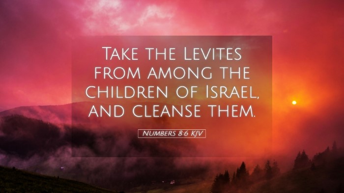 Picture 05 - Numbers 8:6 KJV Desktop Wallpaper - Take the Levites from among the children of - Desktop Bible Verse Wallpaper