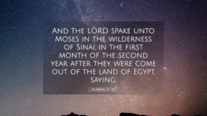 Picture 05 - Numbers 9:1 KJV Desktop Wallpaper - And the LORD spake unto Moses in the wilderness - Desktop Bible Verse Wallpaper