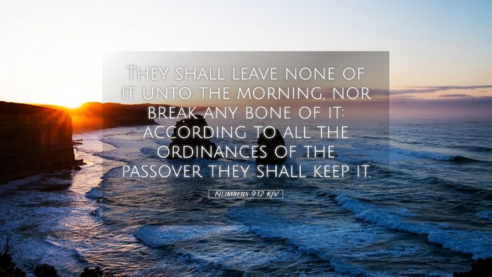 Picture 05 - Numbers 9:12 KJV Desktop Wallpaper - They shall leave none of it unto the morning, nor - Desktop Bible Verse Wallpaper