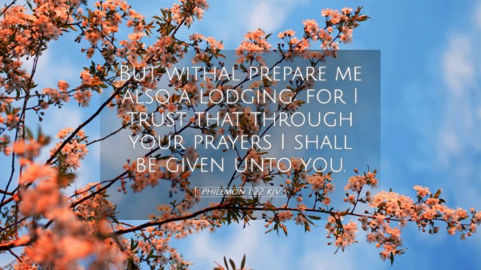 Picture 05 - Philemon 1:22 KJV Desktop Wallpaper - But withal prepare me also a lodging: for I trust - Desktop Bible Verse Wallpaper