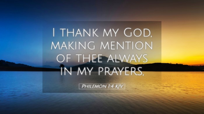 Picture 05 - Philemon 1:4 KJV Desktop Wallpaper - I thank my God, making mention of thee always in - Desktop Bible Verse Wallpaper