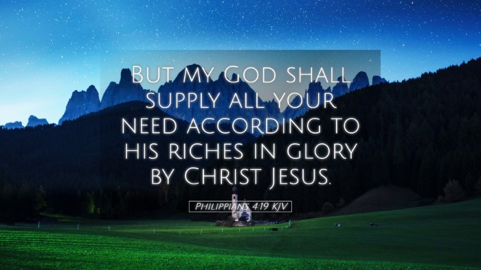 Picture 05 - Philippians 4:19 KJV Desktop Wallpaper - But my God shall supply all your need according - Desktop Bible Verse Wallpaper