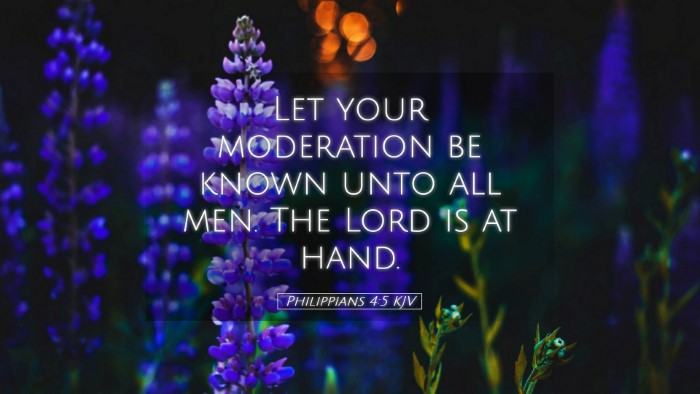 Picture 05 - Philippians 4:5 KJV Desktop Wallpaper - Let your moderation be known unto all men. The - Desktop Bible Verse Wallpaper