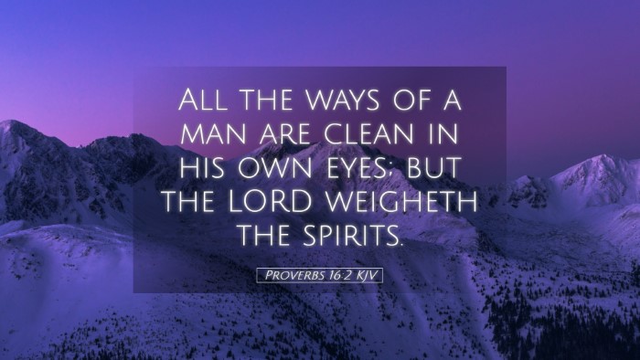 Picture 05 - Proverbs 16:2 KJV Desktop Wallpaper - All the ways of a man are clean in his own eyes; - Desktop Bible Verse Wallpaper