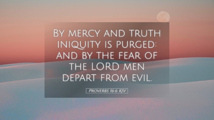 Picture 05 - Proverbs 16:6 KJV Desktop Wallpaper - By mercy and truth iniquity is purged: and by the - Desktop Bible Verse Wallpaper