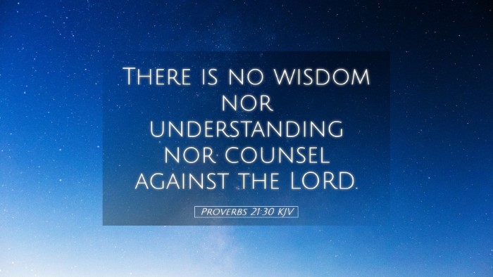 Picture 05 - Proverbs 21:30 KJV Desktop Wallpaper - There is no wisdom nor understanding nor counsel - Desktop Bible Verse Wallpaper