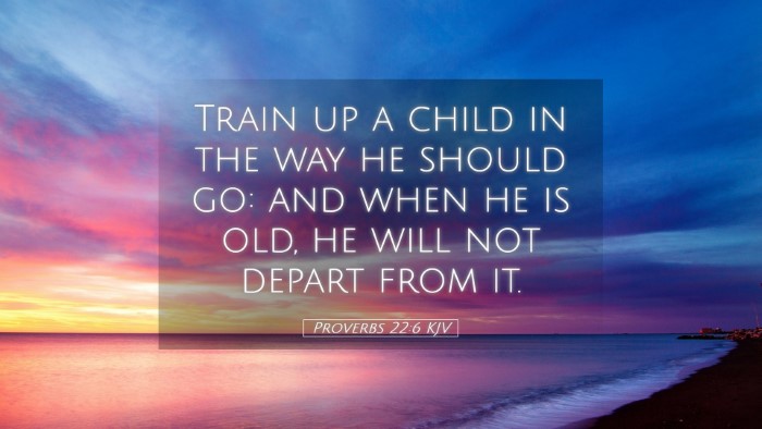 Picture 05 - Proverbs 22:6 KJV Desktop Wallpaper - Train up a child in the way he should go: and - Desktop Bible Verse Wallpaper