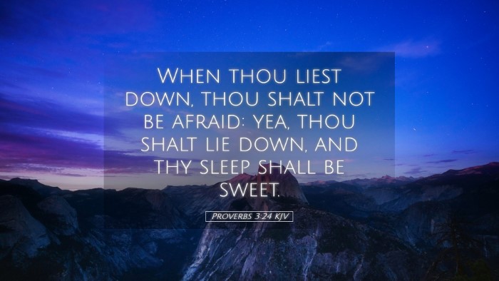 Picture 05 - Proverbs 3:24 KJV Desktop Wallpaper - When thou liest down, thou shalt not be afraid: - Desktop Bible Verse Wallpaper