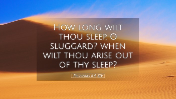 Picture 05 - Proverbs 6:9 KJV Desktop Wallpaper - How long wilt thou sleep, O sluggard? when wilt - Desktop Bible Verse Wallpaper