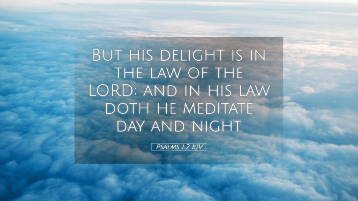 Picture 05 - Psalms 1:2 KJV Desktop Wallpaper - But his delight is in the law of the LORD; and in - Desktop Bible Verse Wallpaper