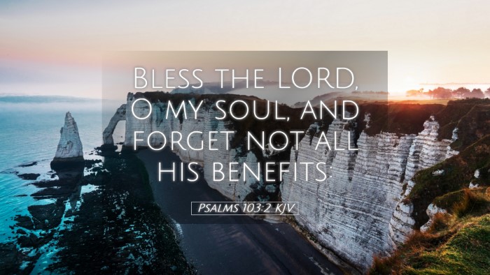 Picture 05 - Psalms 103:2 KJV Desktop Wallpaper - Bless the LORD, O my soul, and forget not all his - Desktop Bible Verse Wallpaper