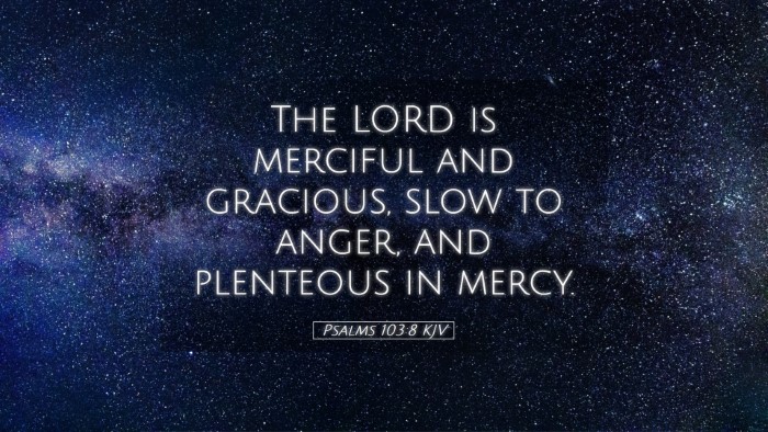 Picture 05 - Psalms 103:8 KJV Desktop Wallpaper - The LORD is merciful and gracious, slow to anger, - Desktop Bible Verse Wallpaper