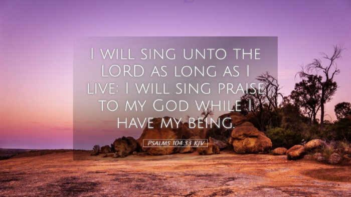 Picture 05 - Psalms 104:33 KJV Desktop Wallpaper - I will sing unto the LORD as long as I live: I - Desktop Bible Verse Wallpaper