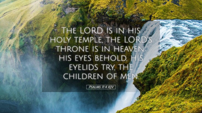 Picture 05 - Psalms 11:4 KJV Desktop Wallpaper - The LORD is in his holy temple, the LORD's throne - Desktop Bible Verse Wallpaper