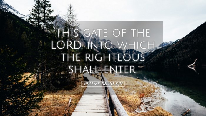 Picture 05 - Psalms 118:20 KJV Desktop Wallpaper - This gate of the LORD, into which the righteous - Desktop Bible Verse Wallpaper
