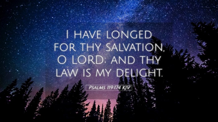 Picture 05 - Psalms 119:174 KJV Desktop Wallpaper - I have longed for thy salvation, O LORD; and thy - Desktop Bible Verse Wallpaper