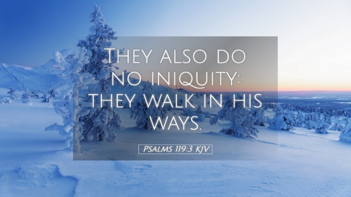 Picture 05 - Psalms 119:3 KJV Desktop Wallpaper - They also do no iniquity: they walk in his - Desktop Bible Verse Wallpaper