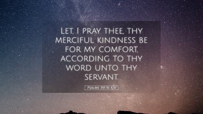 Picture 05 - Psalms 119:76 KJV Desktop Wallpaper - Let, I pray thee, thy merciful kindness be for my - Desktop Bible Verse Wallpaper