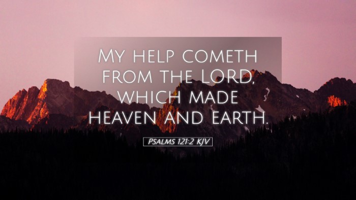 Picture 05 - Psalms 121:2 KJV Desktop Wallpaper - My help cometh from the LORD, which made heaven - Desktop Bible Verse Wallpaper