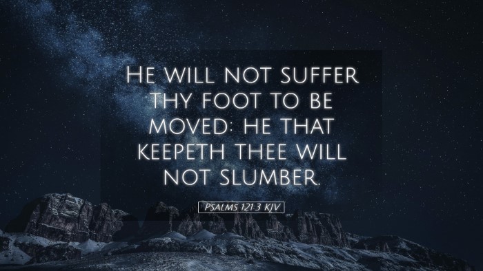 Picture 05 - Psalms 121:3 KJV Desktop Wallpaper - He will not suffer thy foot to be moved: he that - Desktop Bible Verse Wallpaper
